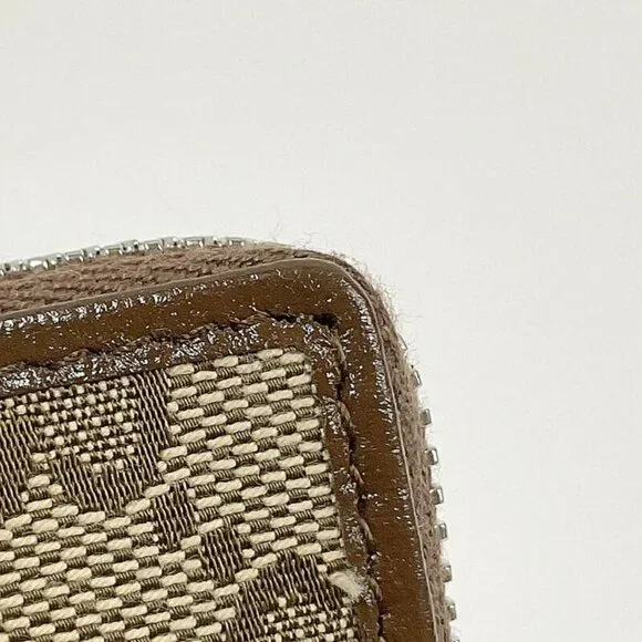 Gucci Wallet GG Canvas Leather Beige Brown - Picture 6 of 8